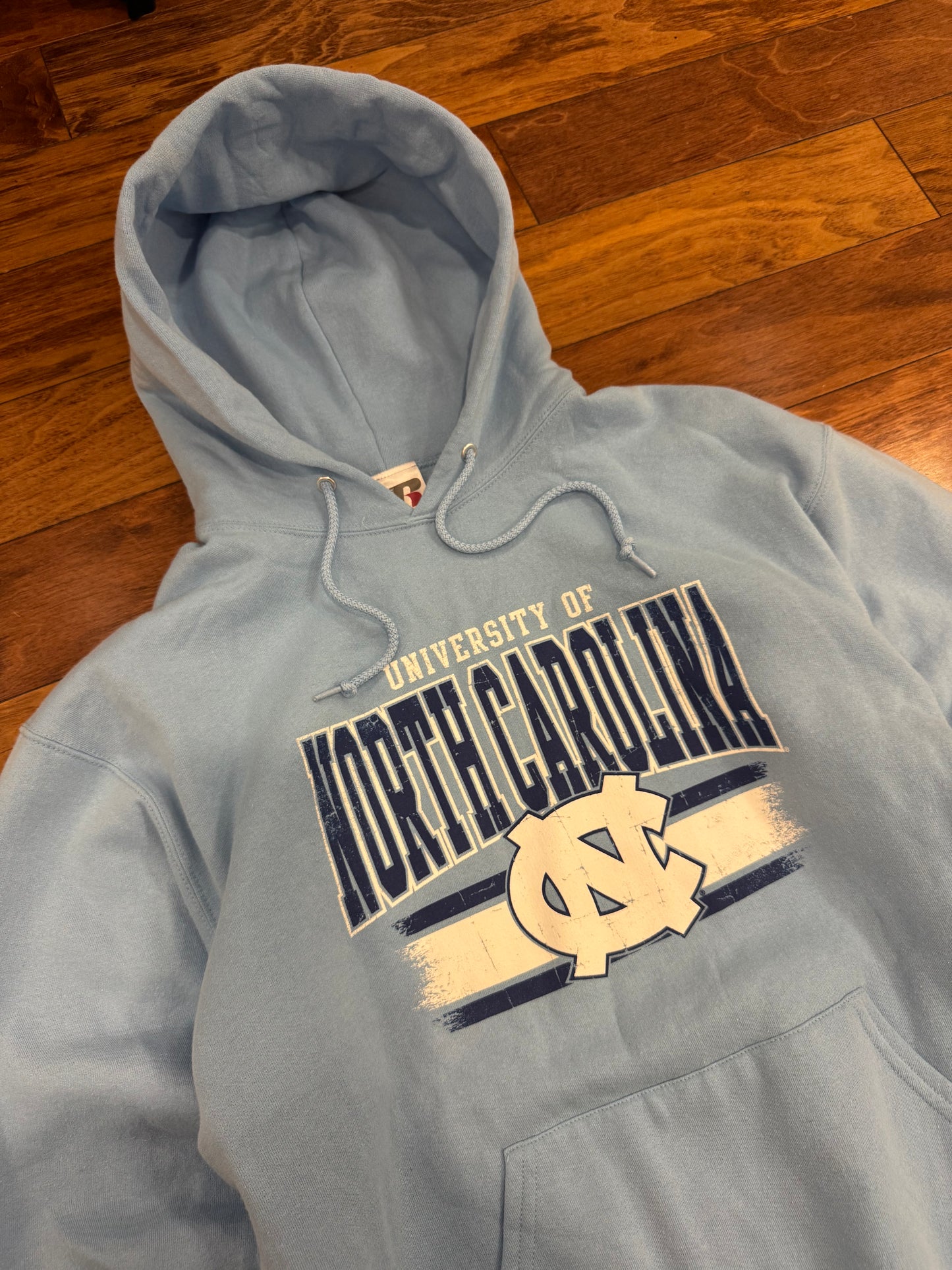 00s UNC Russell Athletics Baby Blue Hoodie (L)