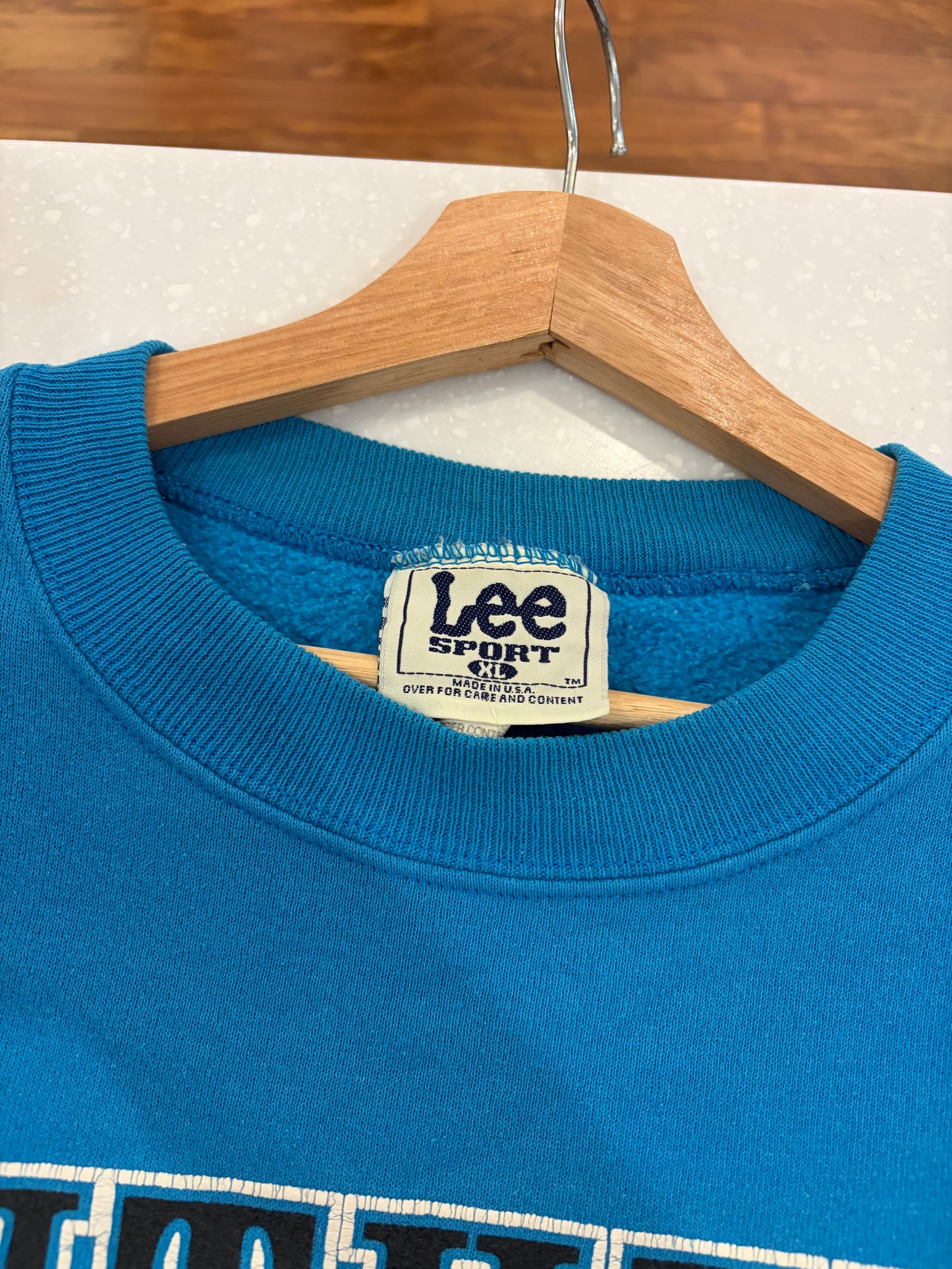 1997 Carolina Panthers Blue Lee Crewneck (XL)