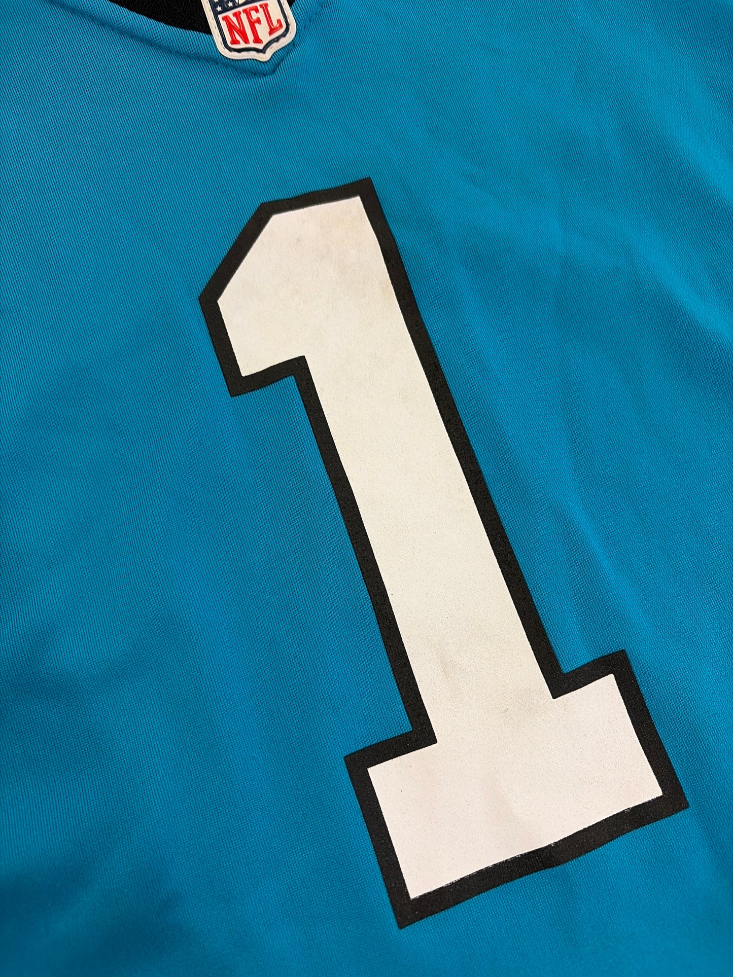 2015 Carolina Panthers Cam Newton Blue Jersey (Youth XL)