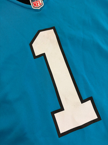 2015 Carolina Panthers Cam Newton Blue Jersey (Youth XL)