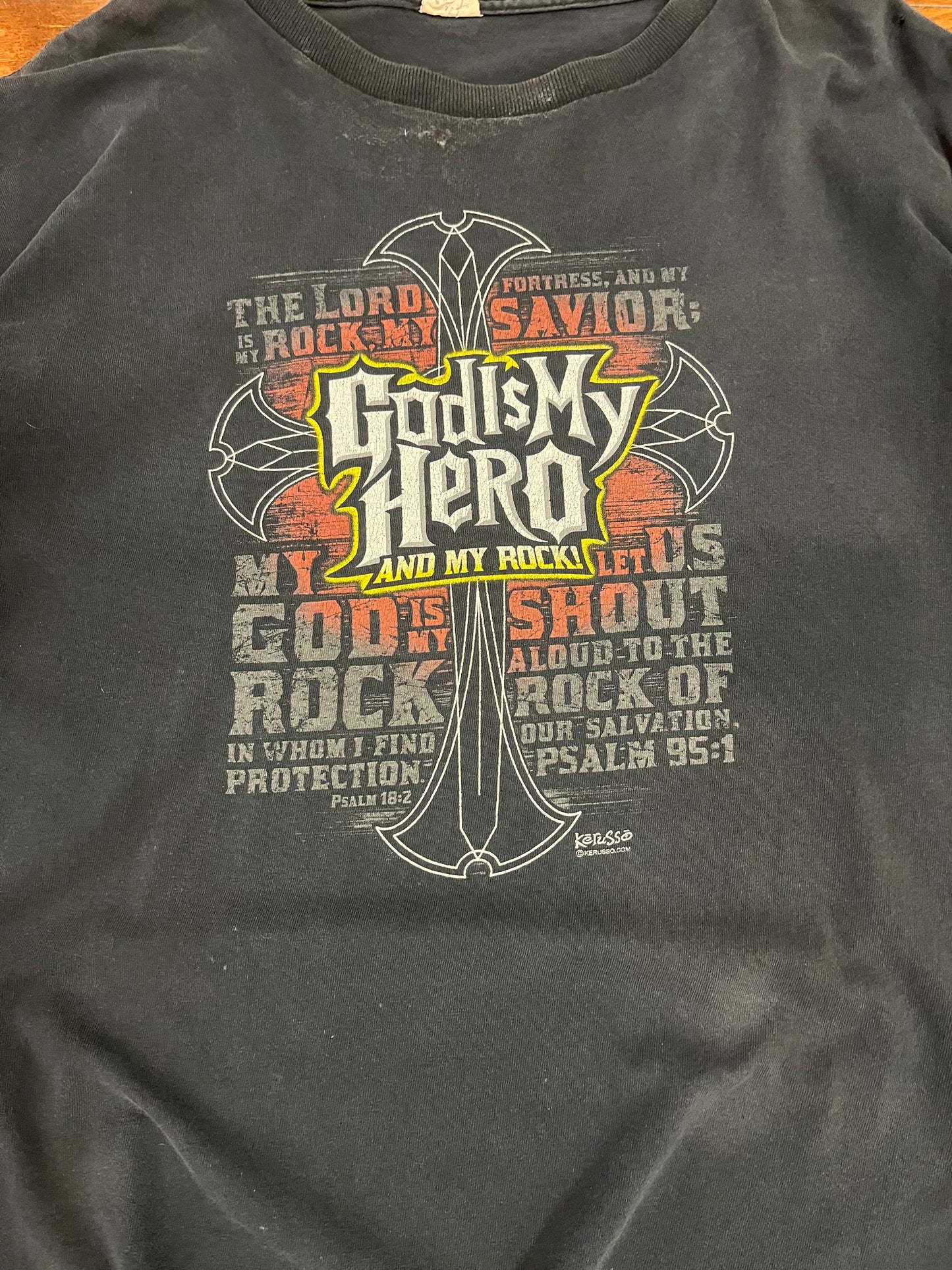 Y2K Guitar Hero Parody "God Is My Hero" Tee (XL)