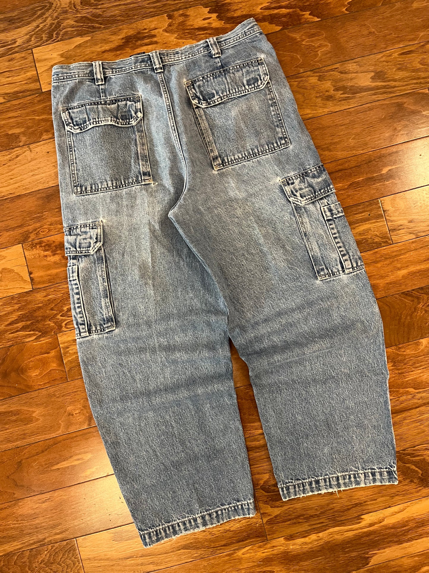 00s Faded Glory Cargo Baggy Jeans (38 x 30)