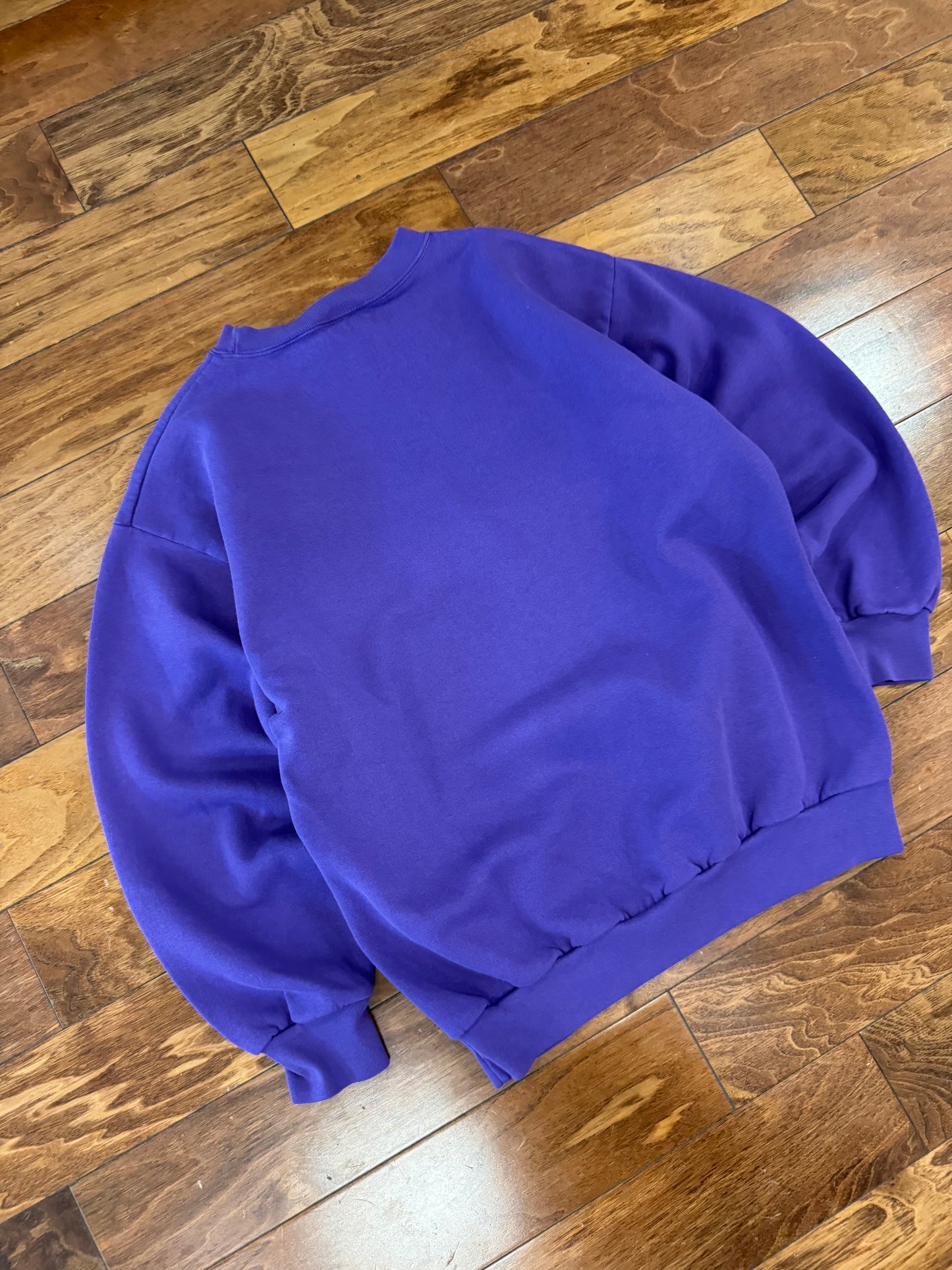 90s Minnesota Vikings Logo Athletic Spell Out Vintage Crewneck (M)