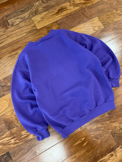90s Minnesota Vikings Logo Athletic Spell Out Vintage Crewneck (M)
