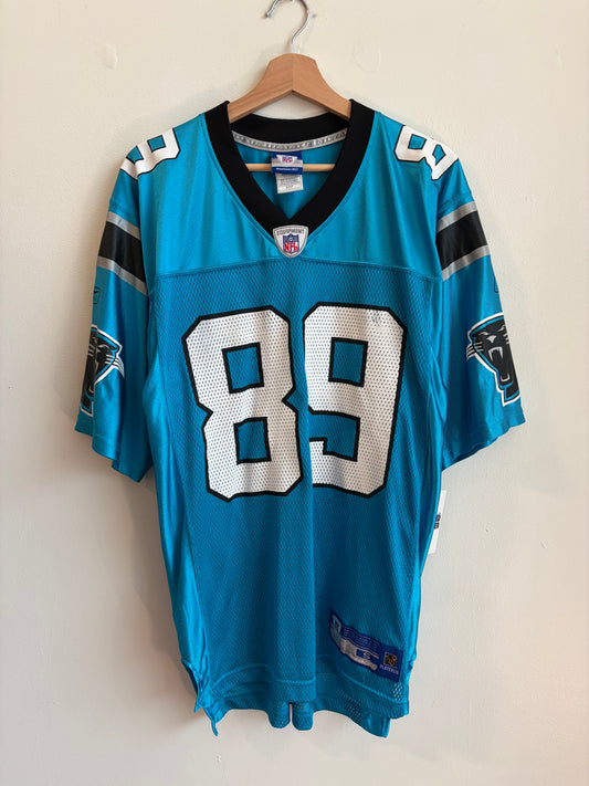 00s Panthers Steve Smith Blue Jersey (S)