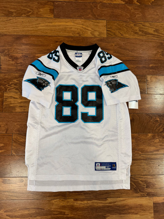 00s Carolina Panthers Steve Smith Away Football Jersey (Youth XL)
