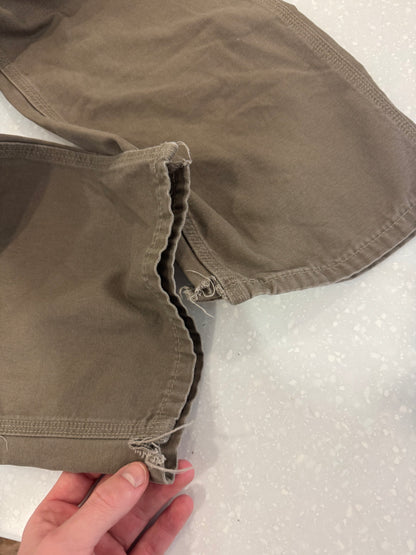 2007 Carhartt Mushroom Faded Workwear Pants (37 x 33)
