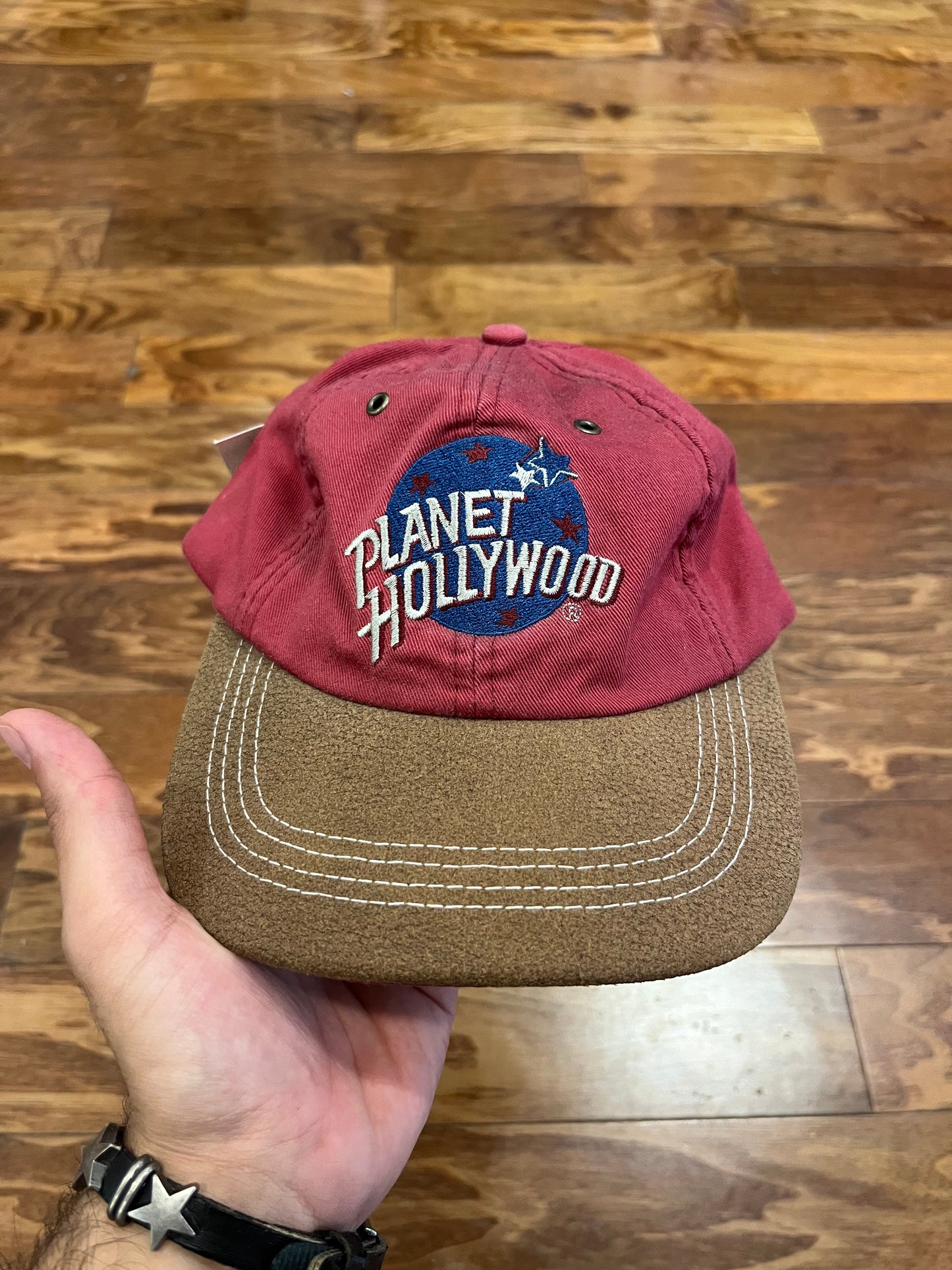 1995 Planet Hollywood Spell Out Vintage Adjustable Hat (OS)
