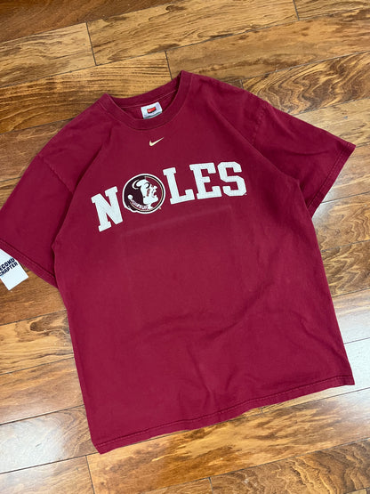00s Florida State Noles Nike Center Swoosh Tee (L)