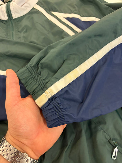 90s Nike Green Embroidered Windbreaker (XL)
