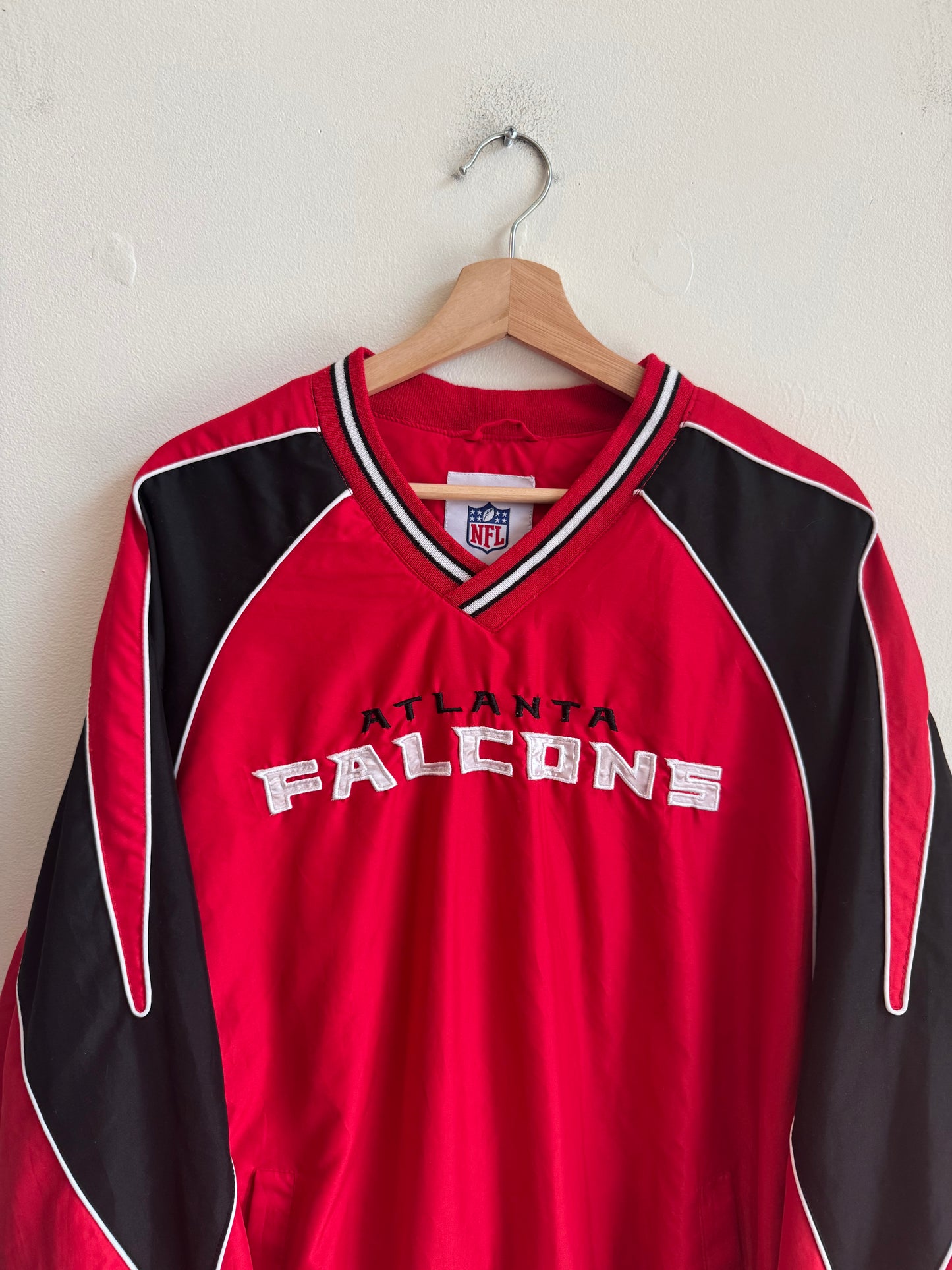 2010s Atlanta Falcons Red Spell Out Windbreaker (XL)