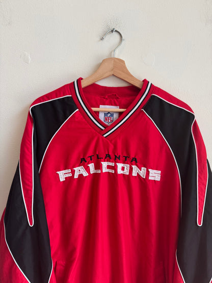 2010s Atlanta Falcons Red Spell Out Windbreaker (XL)