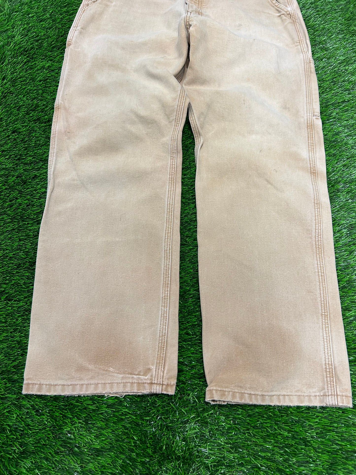 Carhartt Faded Tan Carpenter Workwear Pants (34 x 30)