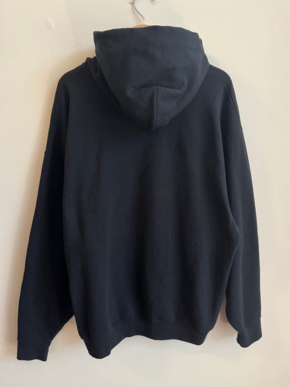 00s Carolina Panther Jerzees Spell Out Black Hoodie (XXL)