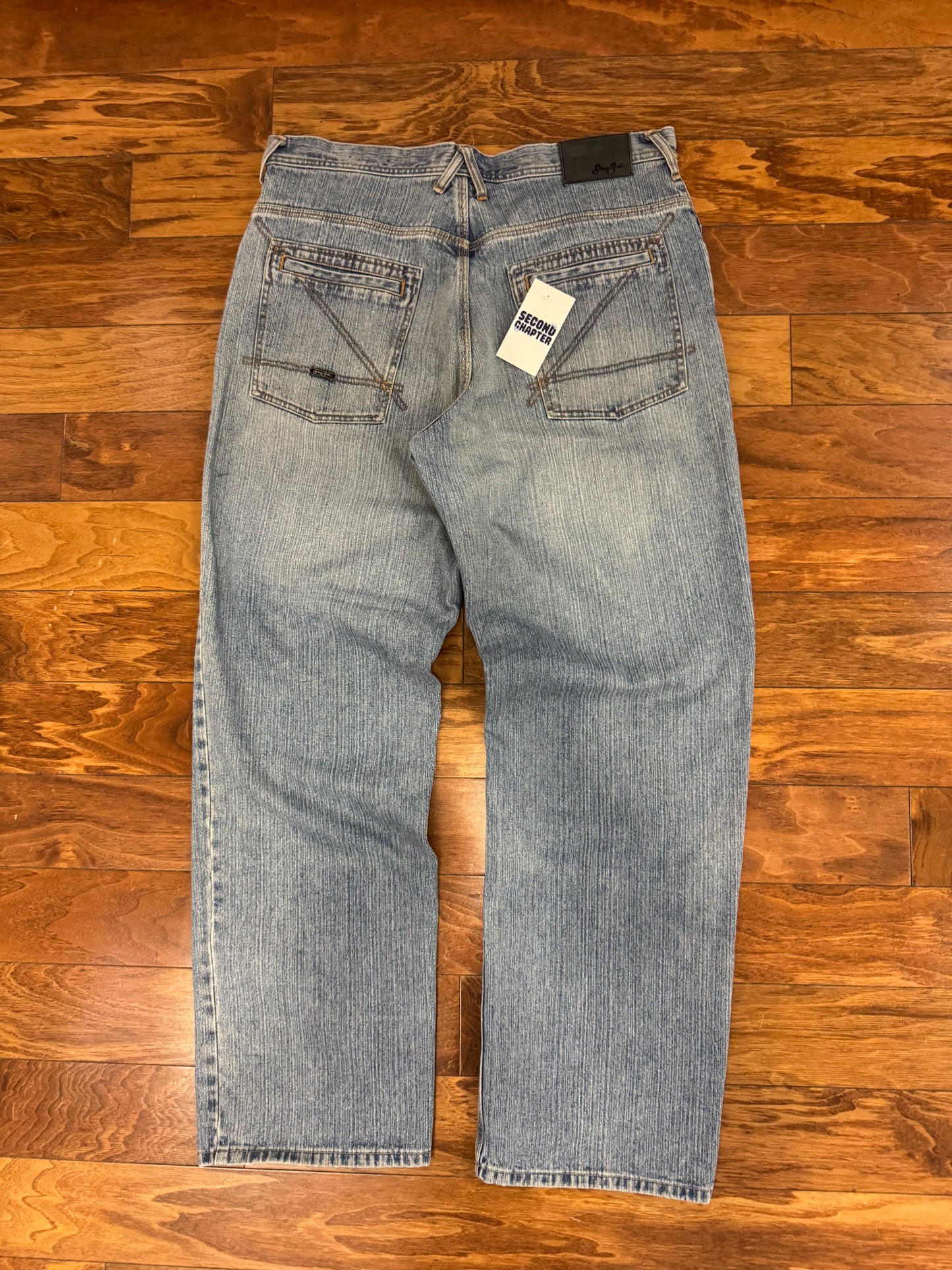 00s Sean John Patch Work Baggy Jeans (34 x 34)