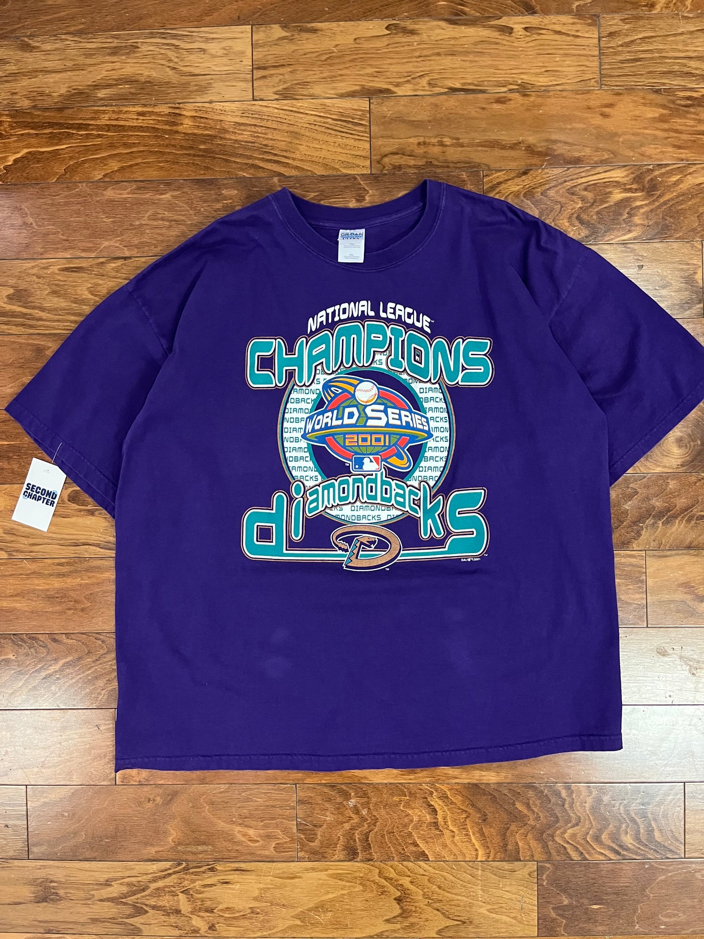 2001 Arizona Diamondbacks Vintage MLB World Series Tee (XXL)