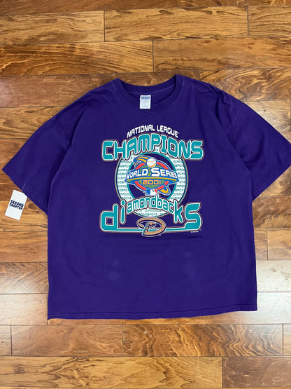 2001 Arizona Diamondbacks Vintage MLB World Series Tee (XXL)