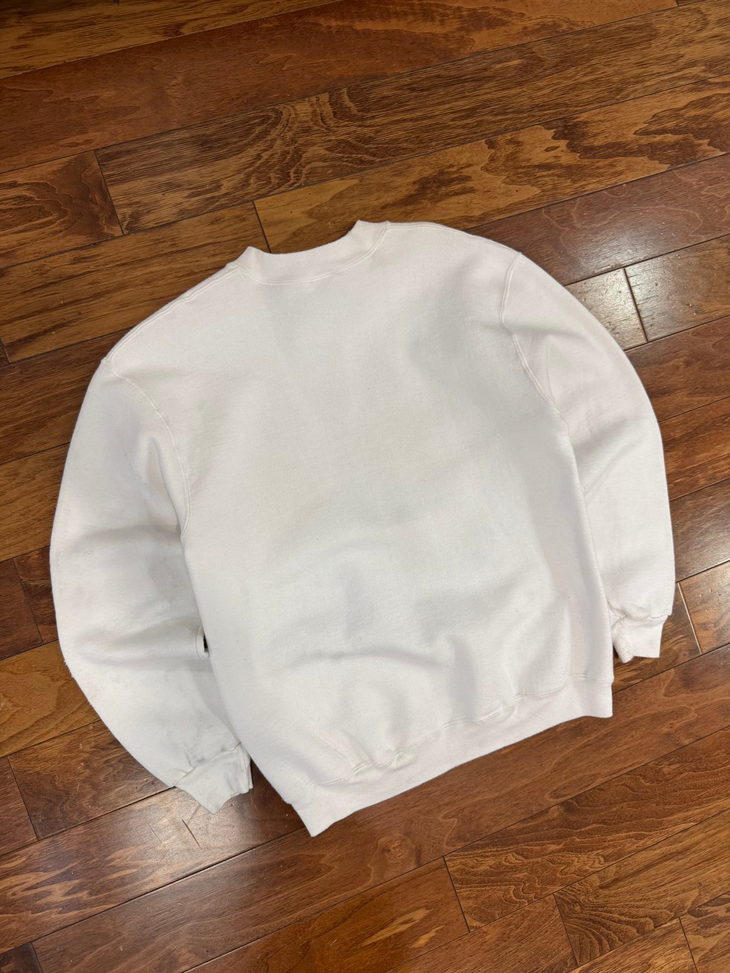 90s UNC Vintage Russell White Crewneck (M)