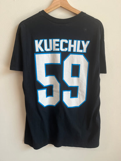 2010s Carolina Panthers Cardiac Cats Luke Kuechly Jersey Tee (L)