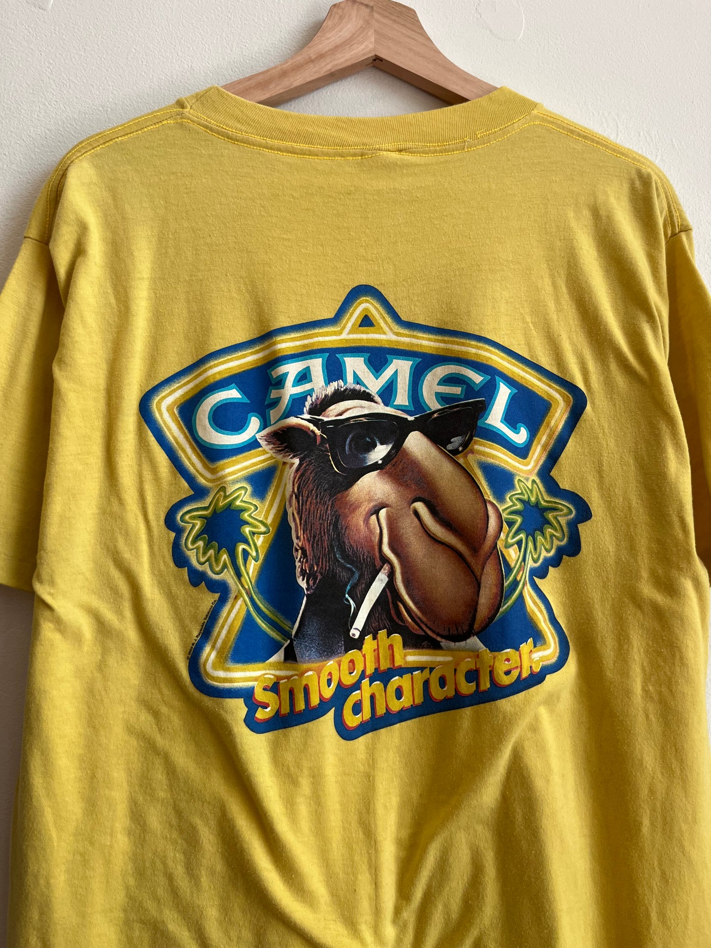 90s Camel Cigarettes Smooth Yellow Tee (L)