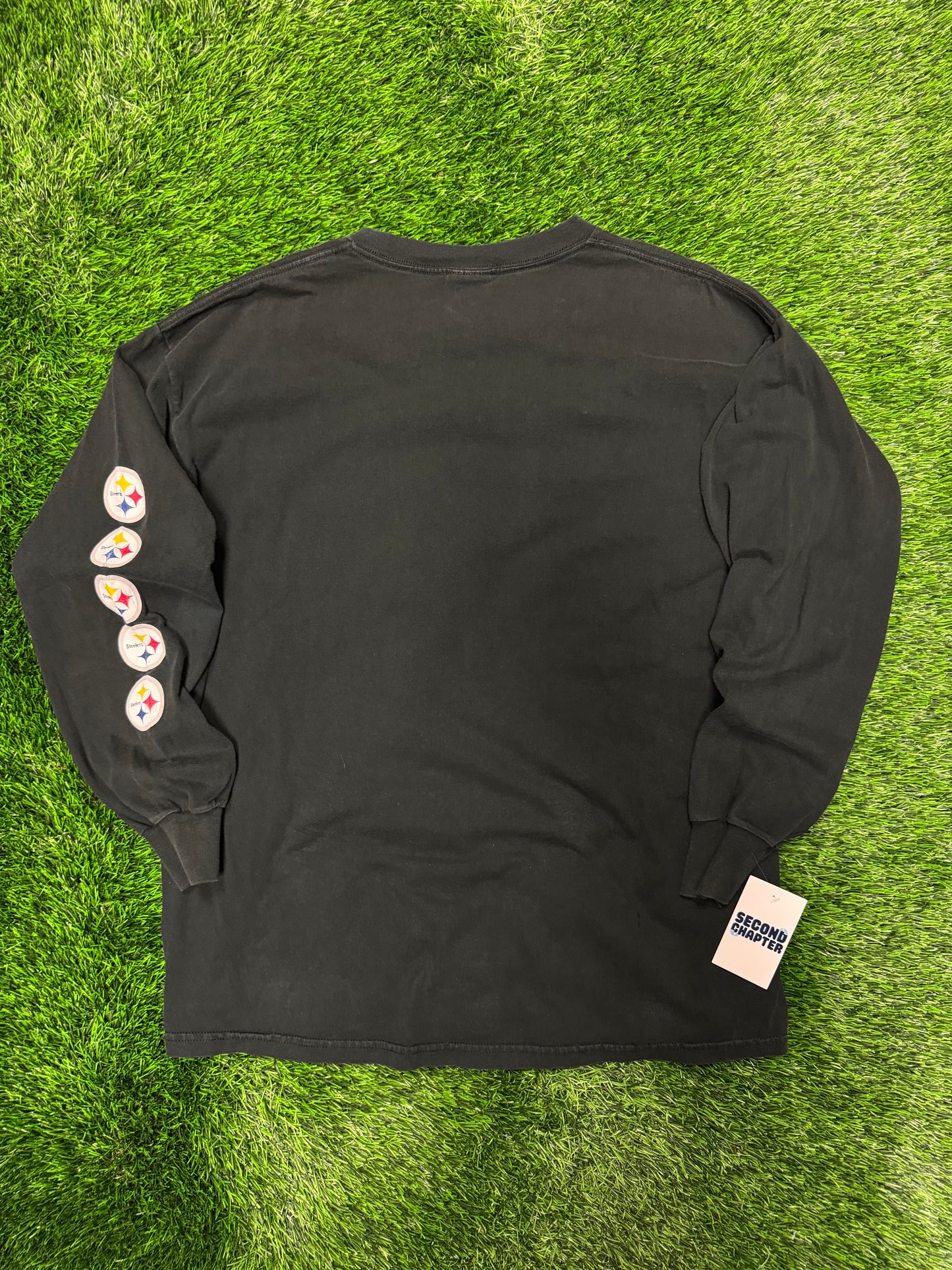 00s Pittsburgh Steelers Here We Go Long-Sleeve Shirt (XL)