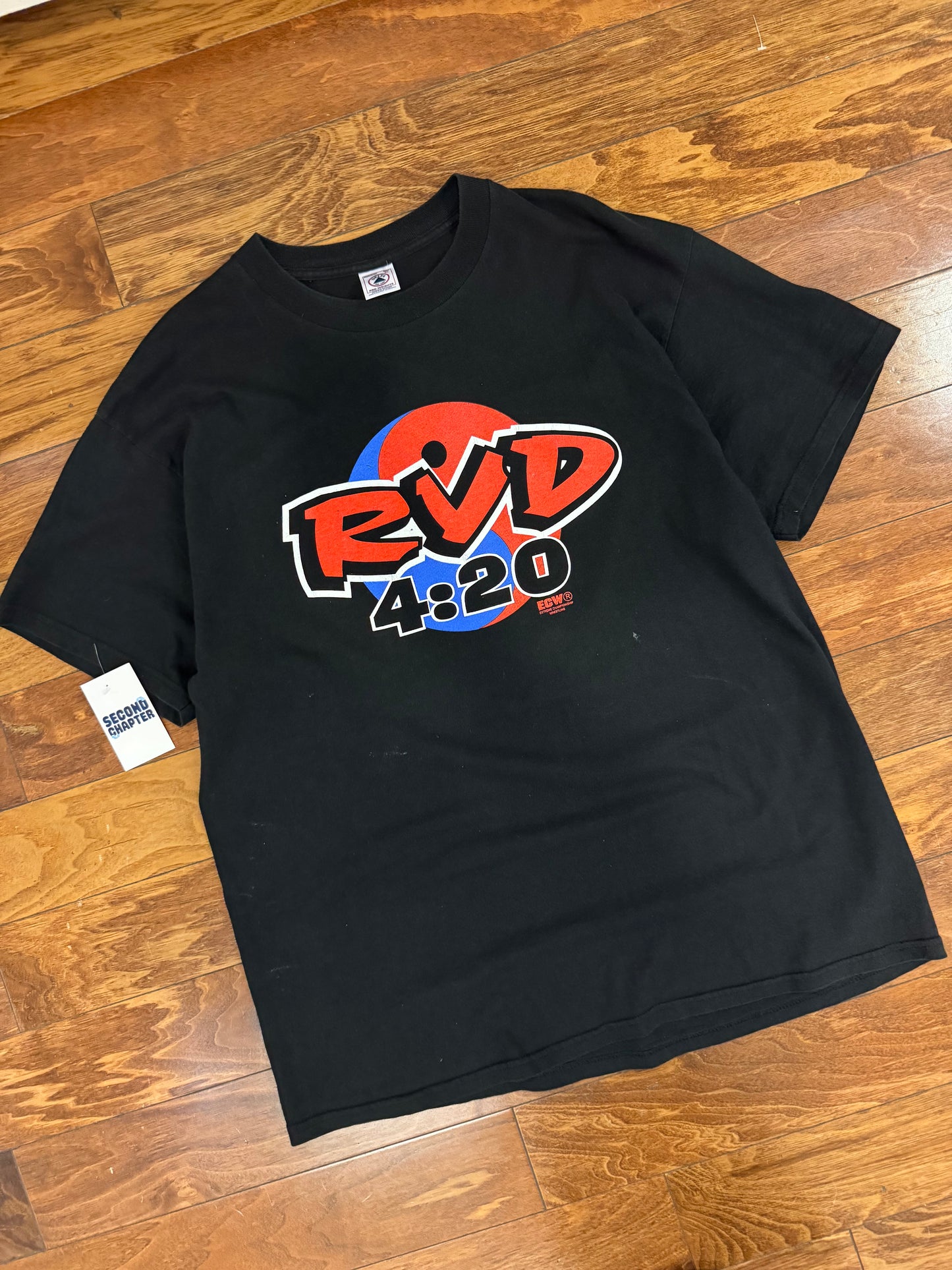 90s Rob Van Dam RVD 4:20 ECW Vintage Wrestling Grail Tee (XL)