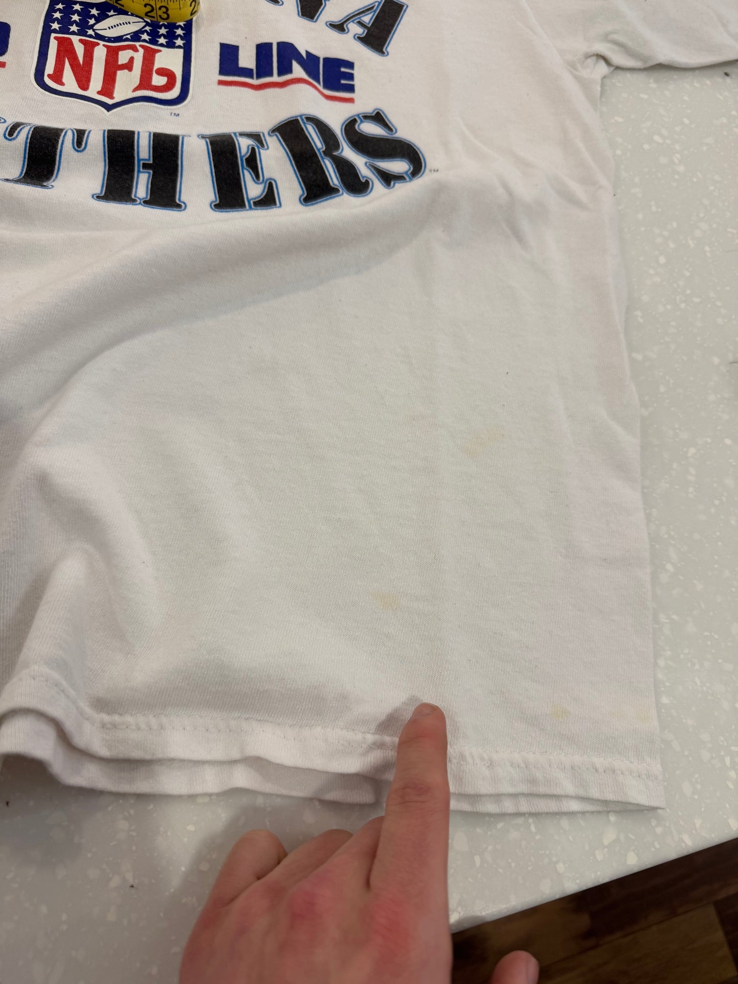 1994 Carolina Panthers White Pro Line Champion Tee (L)