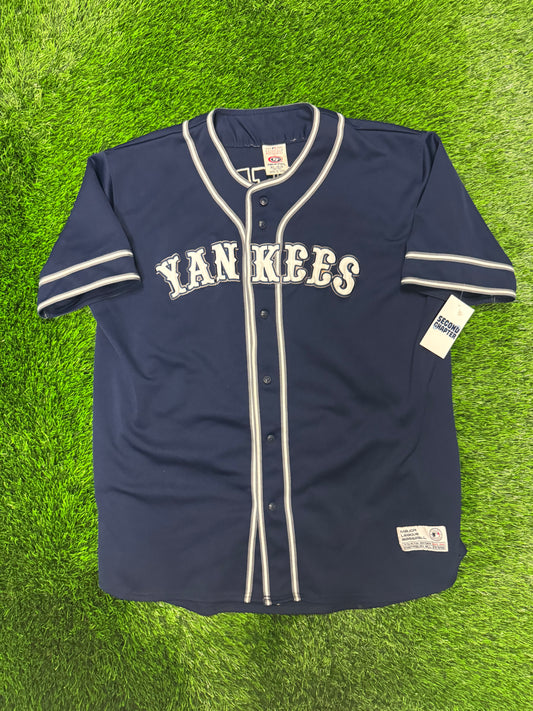 90s New York Yankees Derek Jeter True Fan MLB Baseball Jersey (XL)