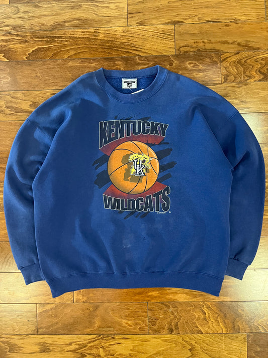 90s University Of Kentucky Wildcats Lee Sports Vintage Graphic Crewneck (XXL)