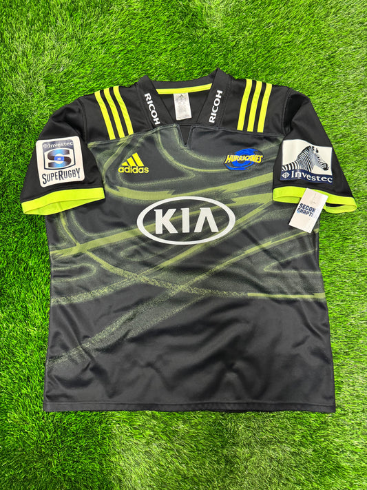 2017 Adidas Hurricanes KIA Super Rugby Home Jersey (XXXL)
