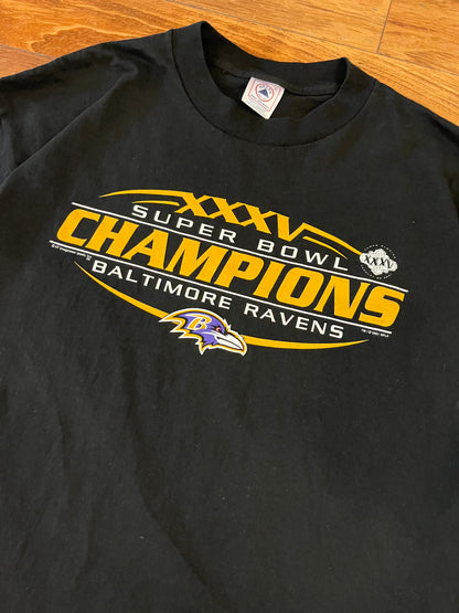 2001 Baltimore Ravens Super Bowl XXXV Tee (XL)