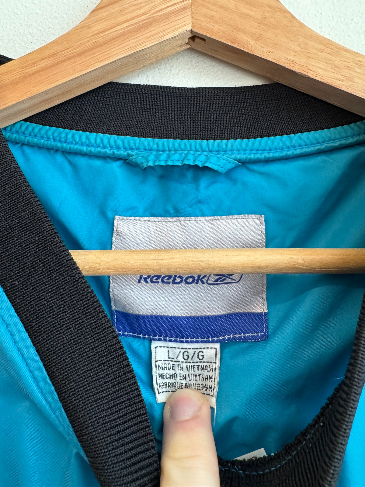 00s Carolina Panthers Reebok Two Tone Windbreaker (L)