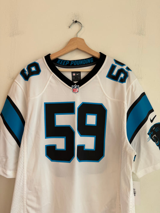 2010s Carolina Panthers Luke Kuechly Nike Away Jersey (XL)