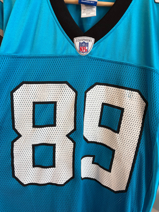 00s Panthers Steve Smith Blue Jersey (S)