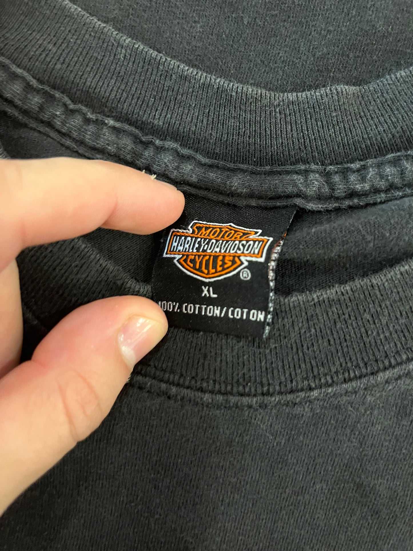 00s Harley Davidson Longhorn Pocket Tee (XL)