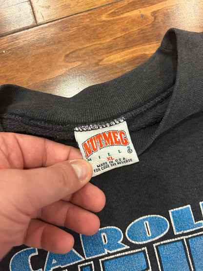 1993 Carolina Panthers Faded Black Crewneck (XL)