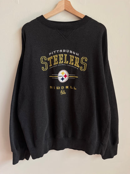 1990s Pittsburgh Steelers American Football Conference Riddell Crewneck (XL)