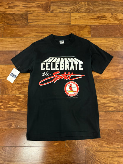 1987 St Louis Cardinals Black Vintage Tee (S)