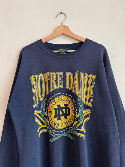 1990s Notre Dame Home Team Spell Out Crewneck (XL)
