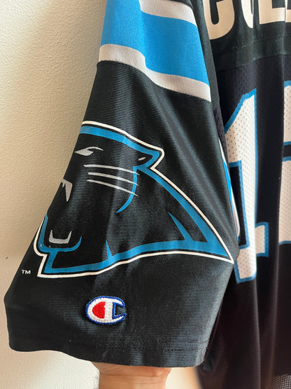 90s Carolina Panthers Kerry Collins Champion Home Jersey (L)