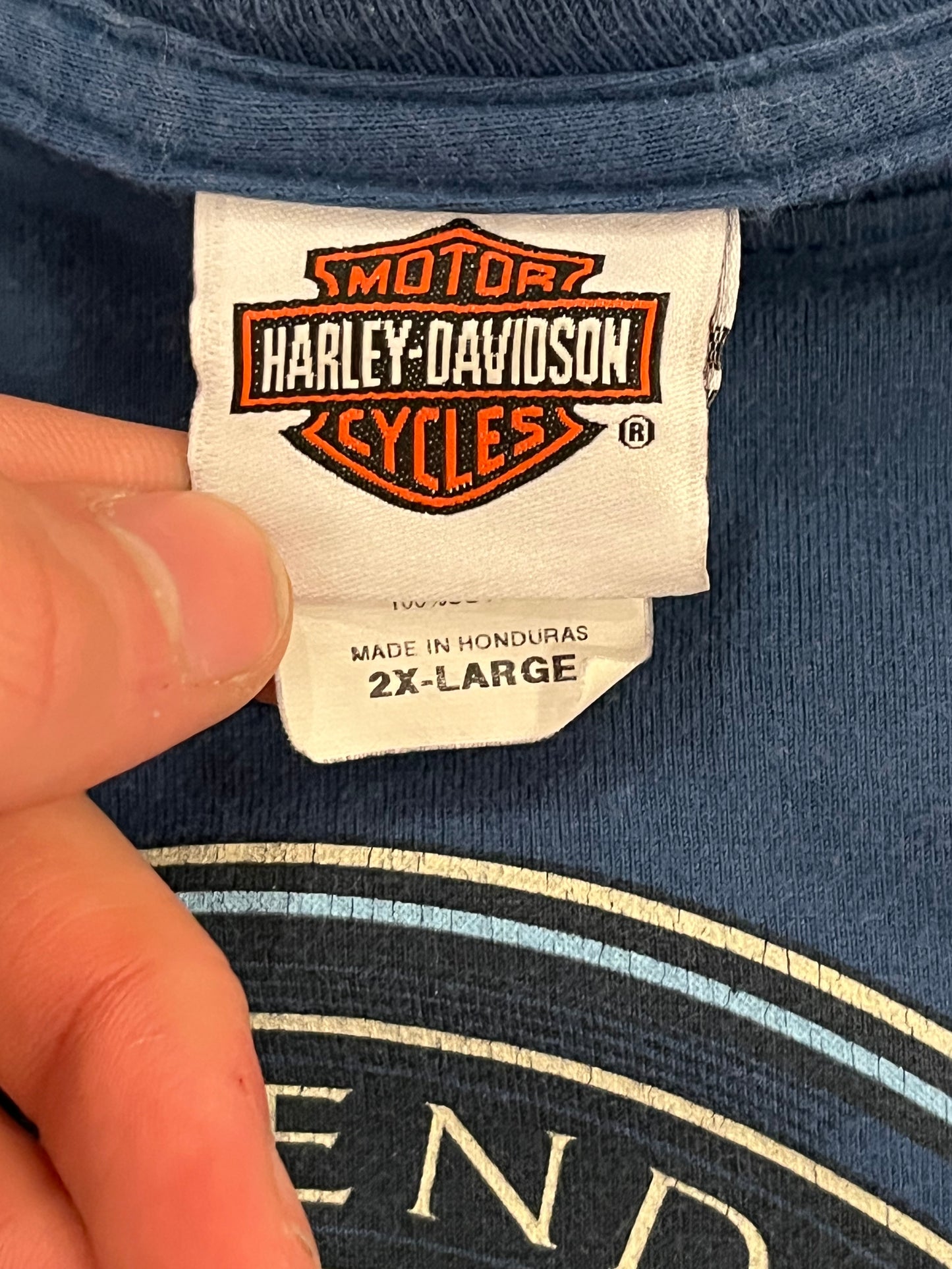 2014 Harley Davidson Southern Thunder Blue Tee (XXL)