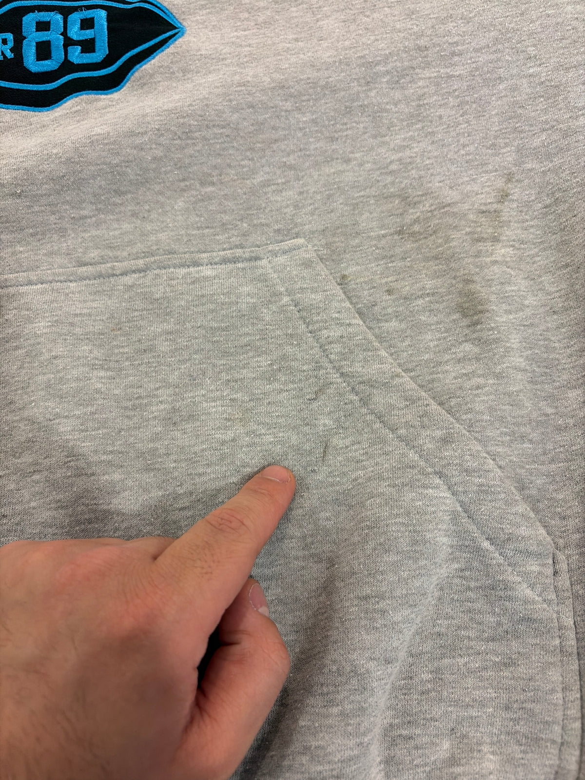 00s Carolina Panthers Steve Smith #89 Stained Hoodie (L)