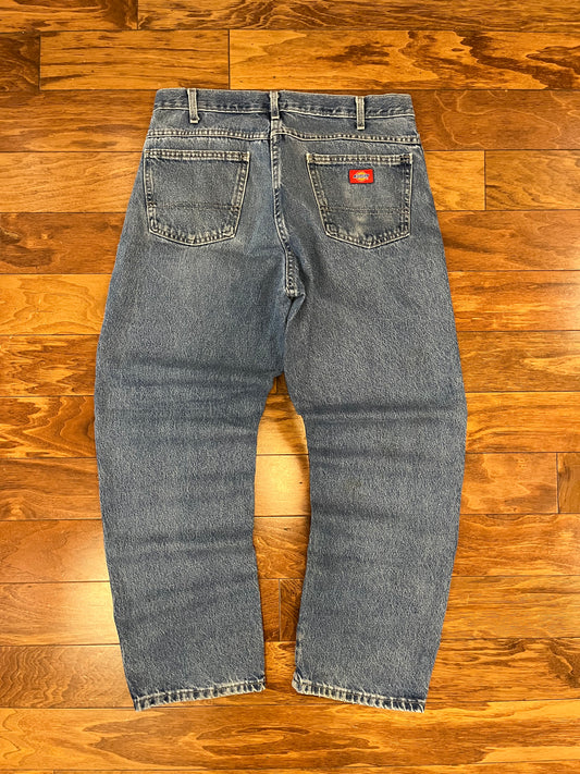 00s Dickies Red Tab Blue Jeans (34 x 32)