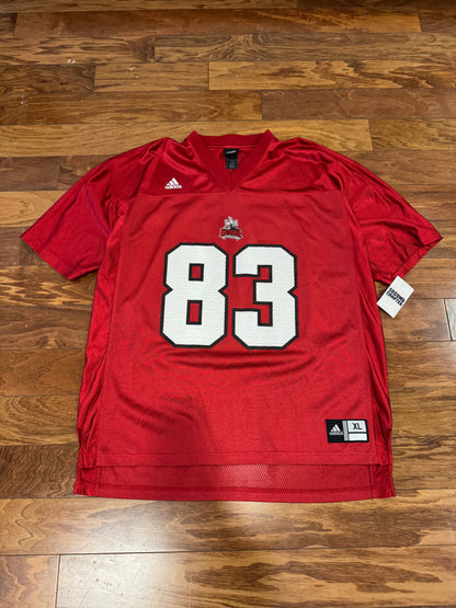 00s NC State Adidas #83 Football Jersey (XL)