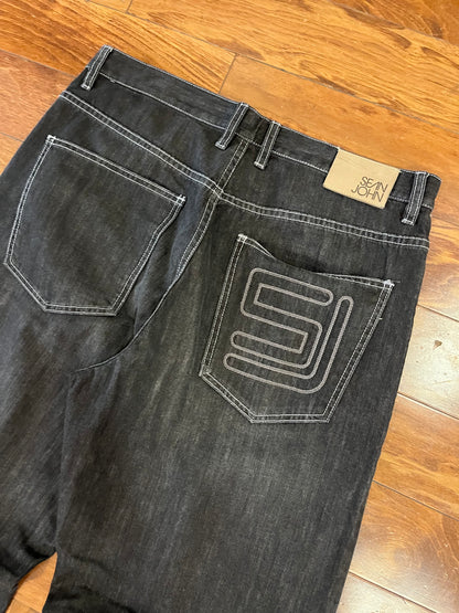 00s Sean John Baggy Black Jeans (36x34)