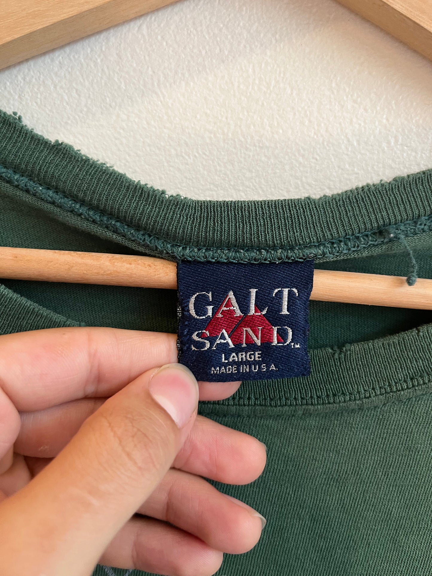 90s UNCC Charlotte Faded Galt Sand Tee (L)