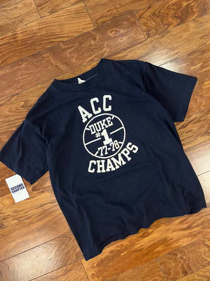 1978 Duke University NCAA Basketball Champions True Vintage Tee (M)