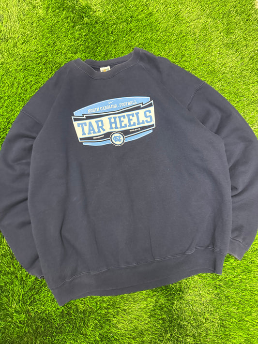 90s University Of North Carolina (UNC) Nike Spell Out Vintage Crewneck (XXL)