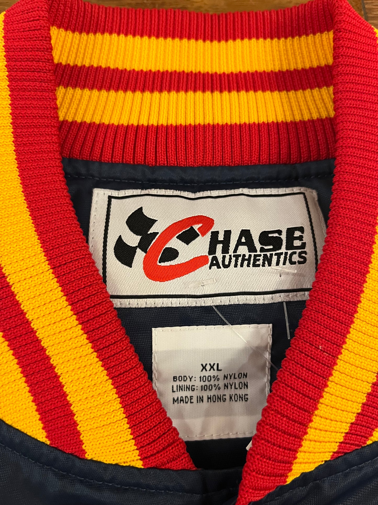 90s Rusty Wallace Chase Authentic Vintage Nascar Satin Jacket (XXL)