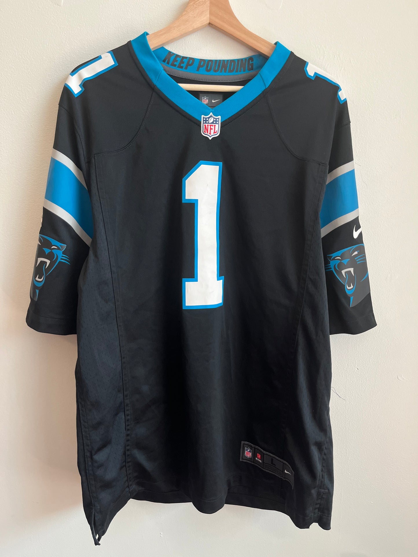 2015 Carolina Panthers Cam Newton Nike Home Jersey (L)